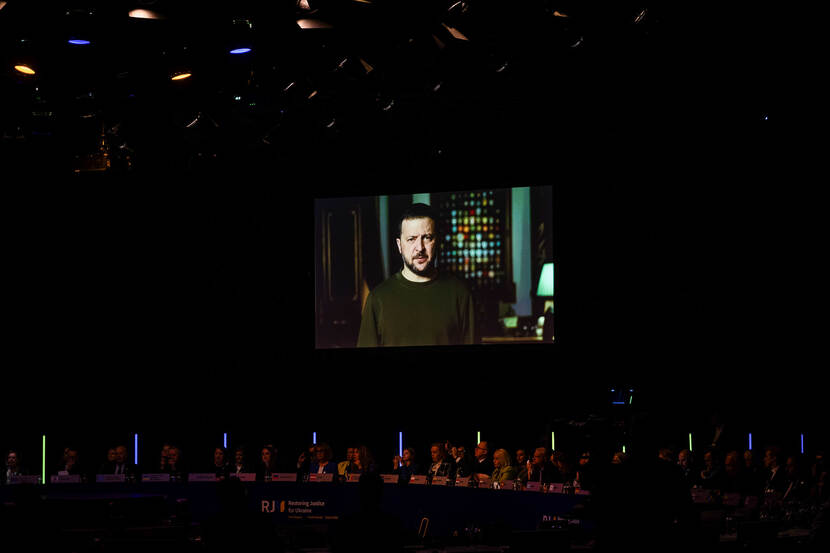Video message by President Zelenskyy at the Restoring Justice for Ukraine Conference